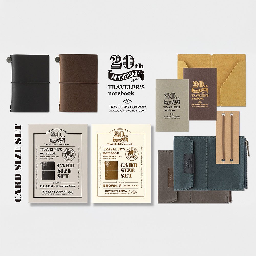 TRAVELER’S notebook Card Size 20th Anniversary - Colección Limitada