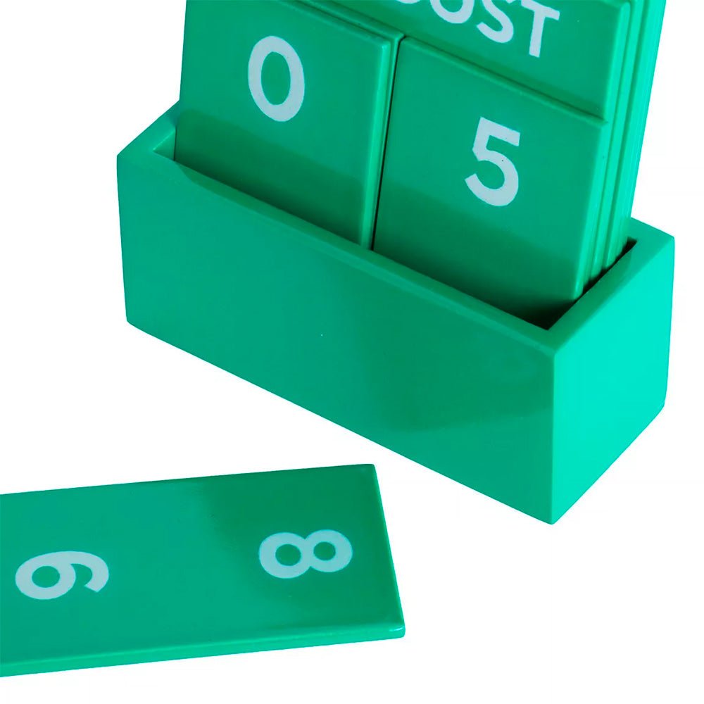 Small Full Color Glossy Green Perpetual Calendar