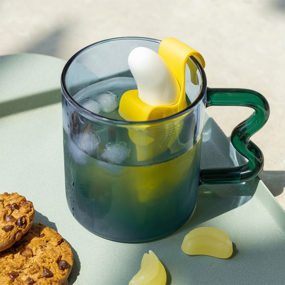 Glass Mug Wave Sapphire