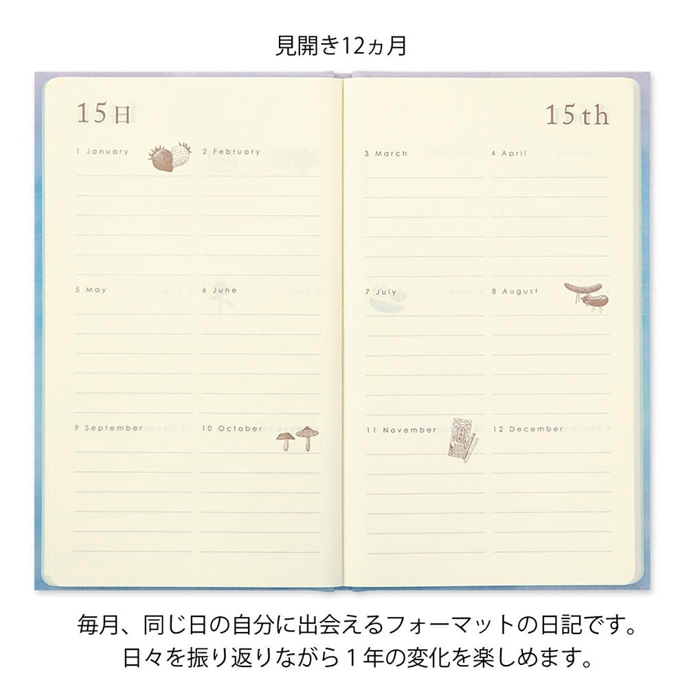 Agenda Porte Bleue 12 mois