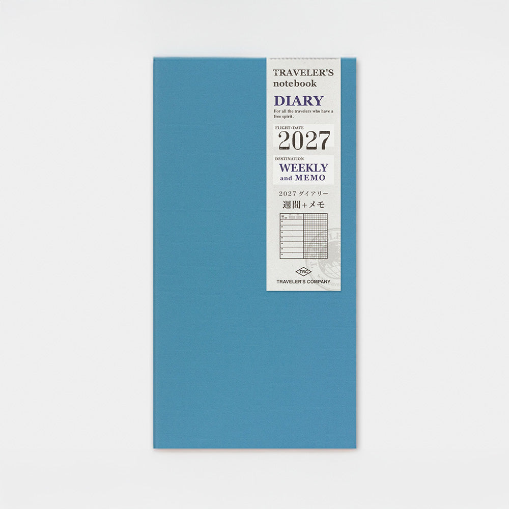 Weekly + Memo Diary Refill 2027 – Regular Size