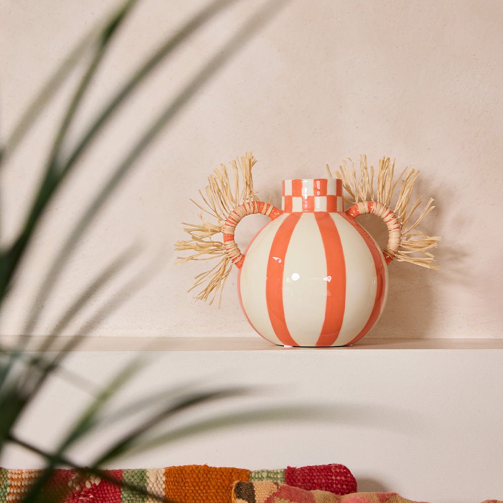 Vase Fernanda Squares & Stripes