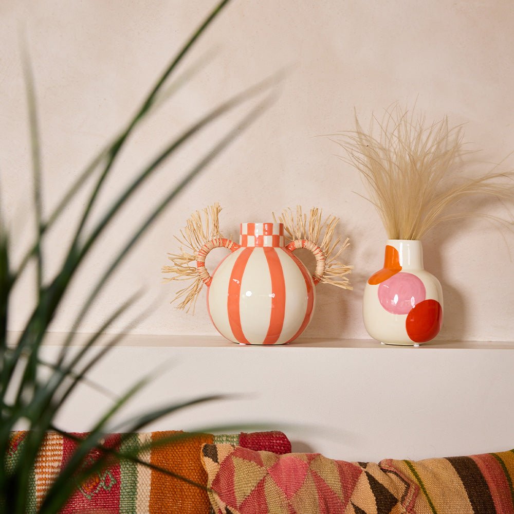Vase Fernanda Squares & Stripes