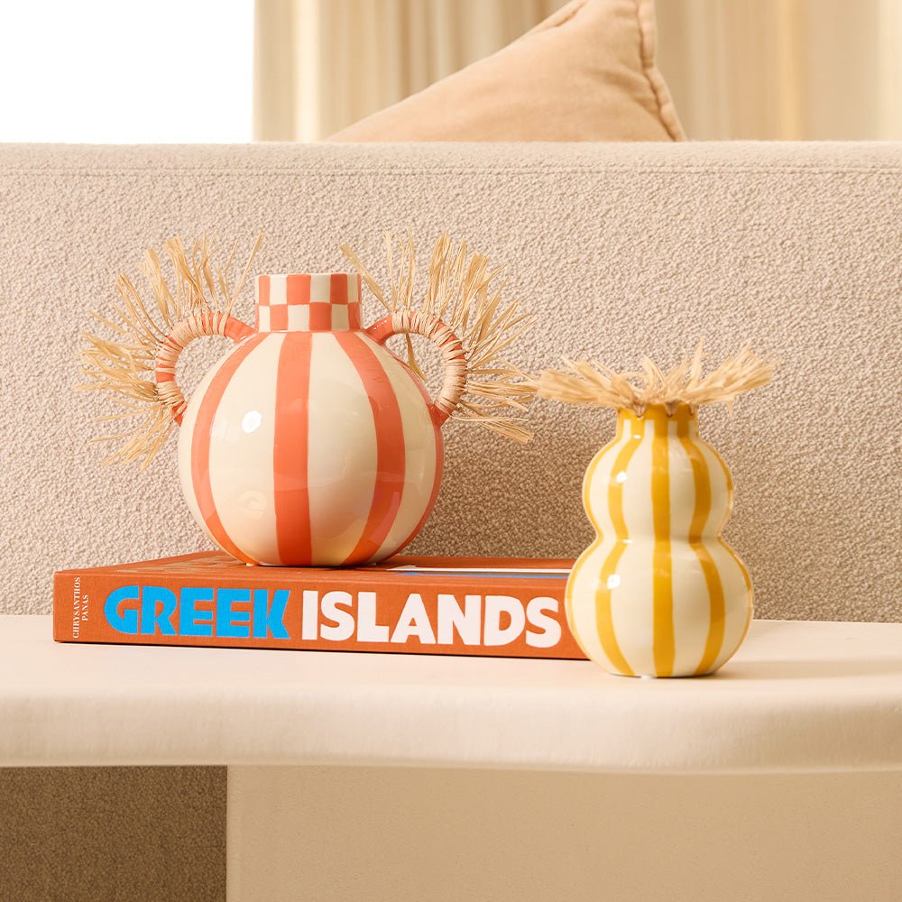 Vase Fernanda Squares & Stripes