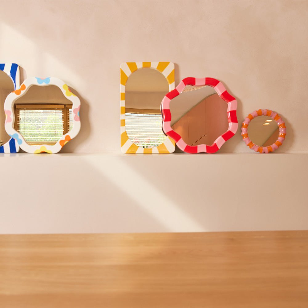 Miroir à rayures colorées Lorena Love