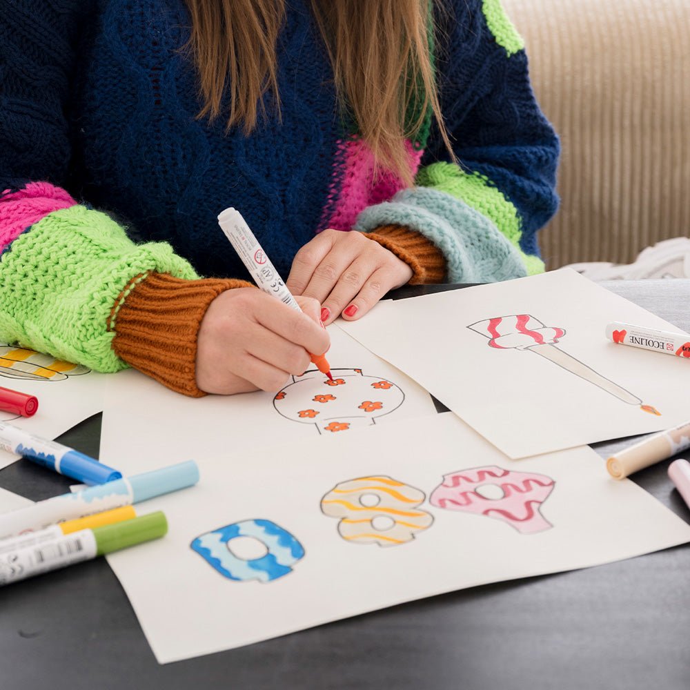 Vase Celestino - Carrés et Rayures