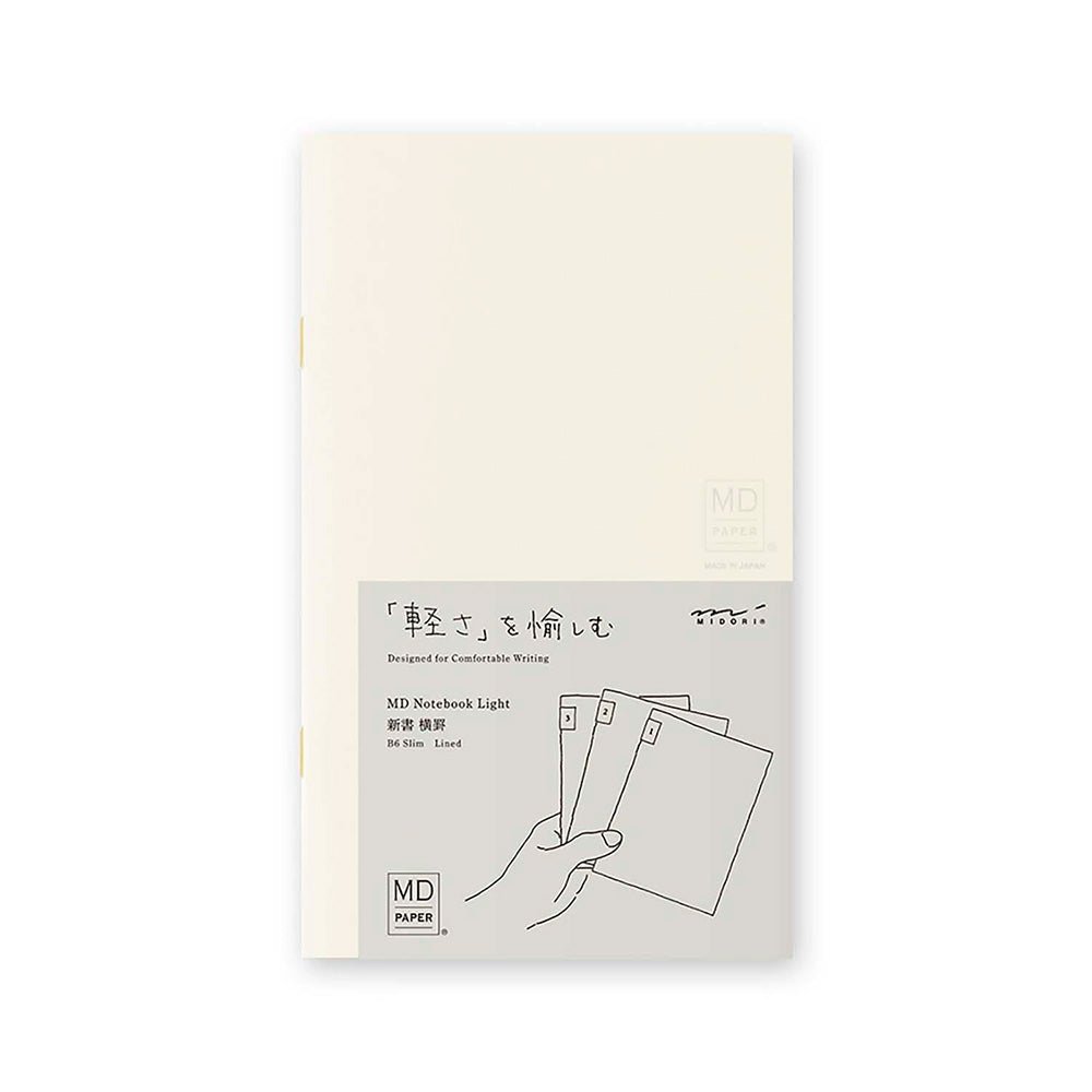 Carnet de notes MD Light B6 Slim Lines (lot de 3)