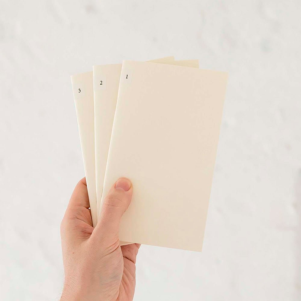 Carnet de notes MD Light B6 Slim Lines (lot de 3)