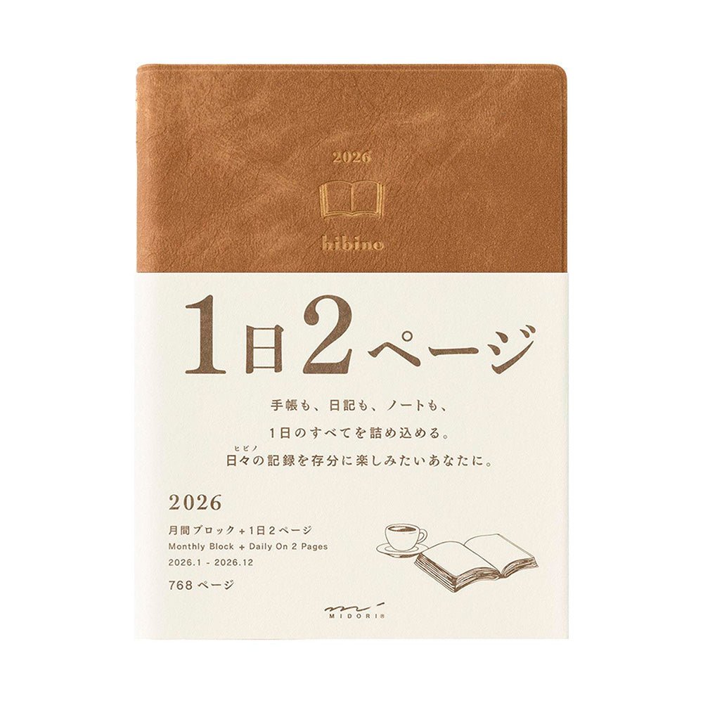 Diary Hibino A6 Blue Camel 2026