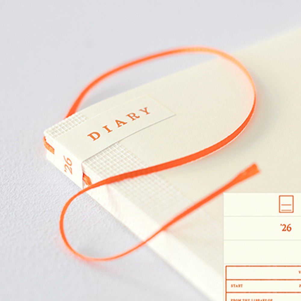 MD Notebook Diary A6 Monthly Block + Memo 2026