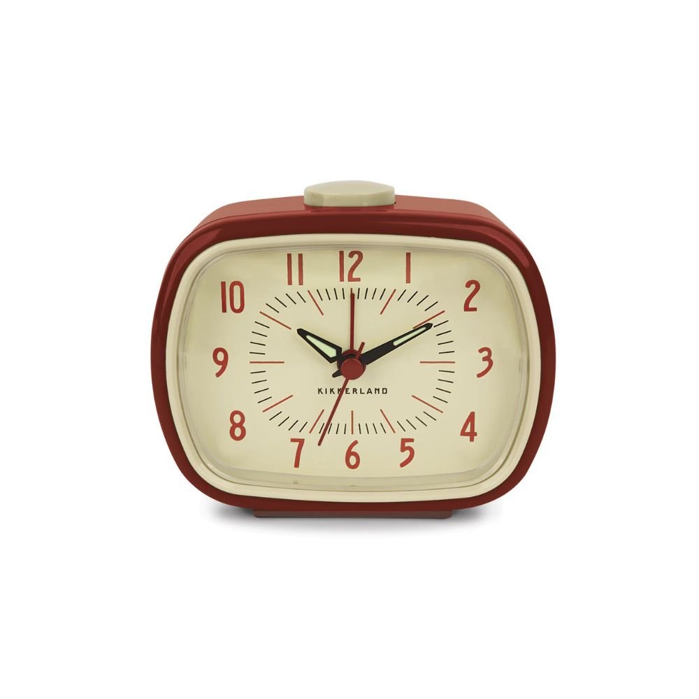 Reloj Despertador Retro Rojo