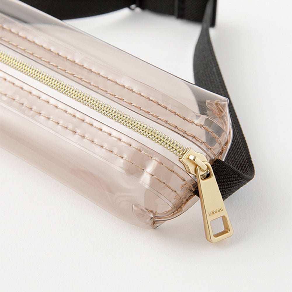 Book Band Pen Case (B6 - A5) Clear Sepia