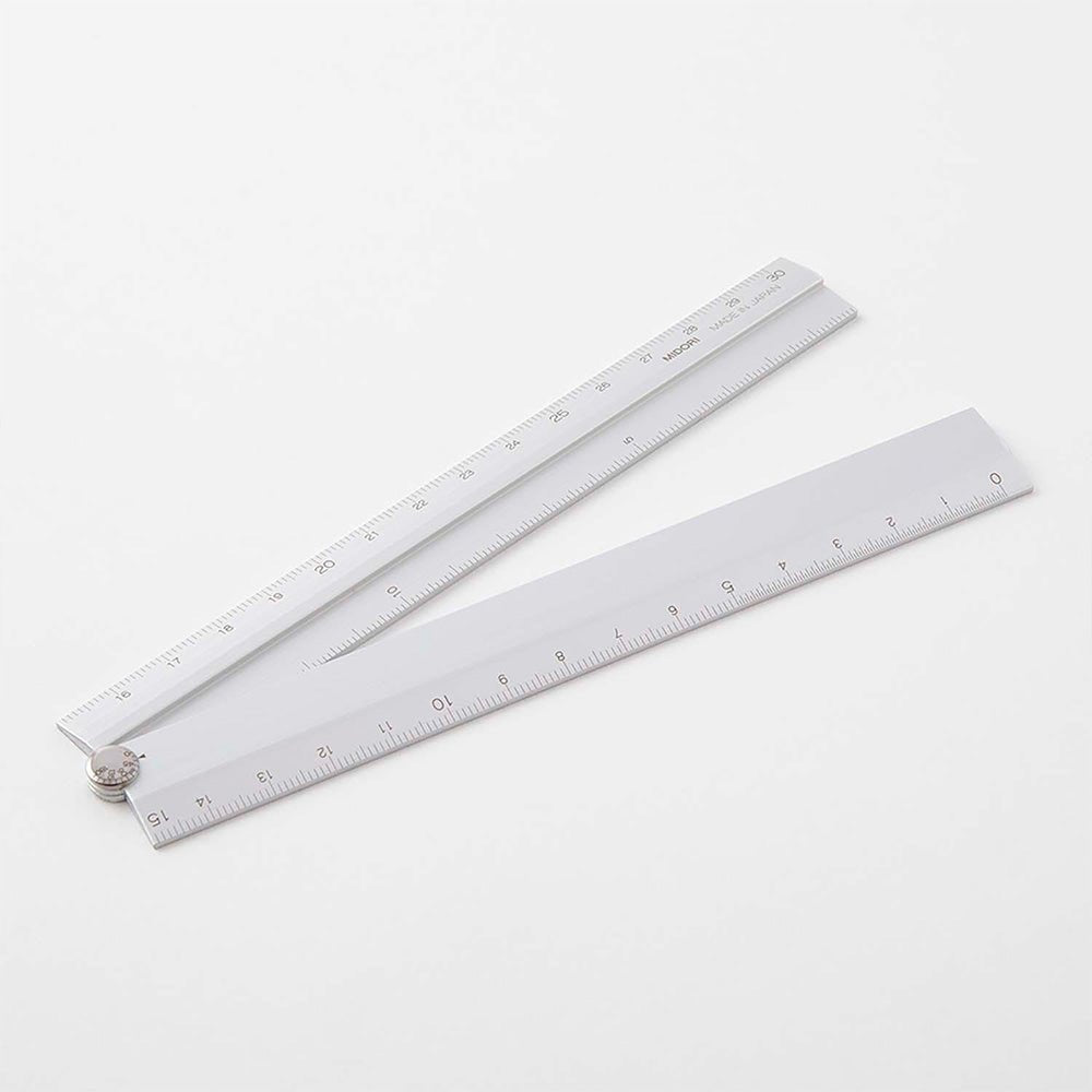 Règle multiple en aluminium 30 cm Argent