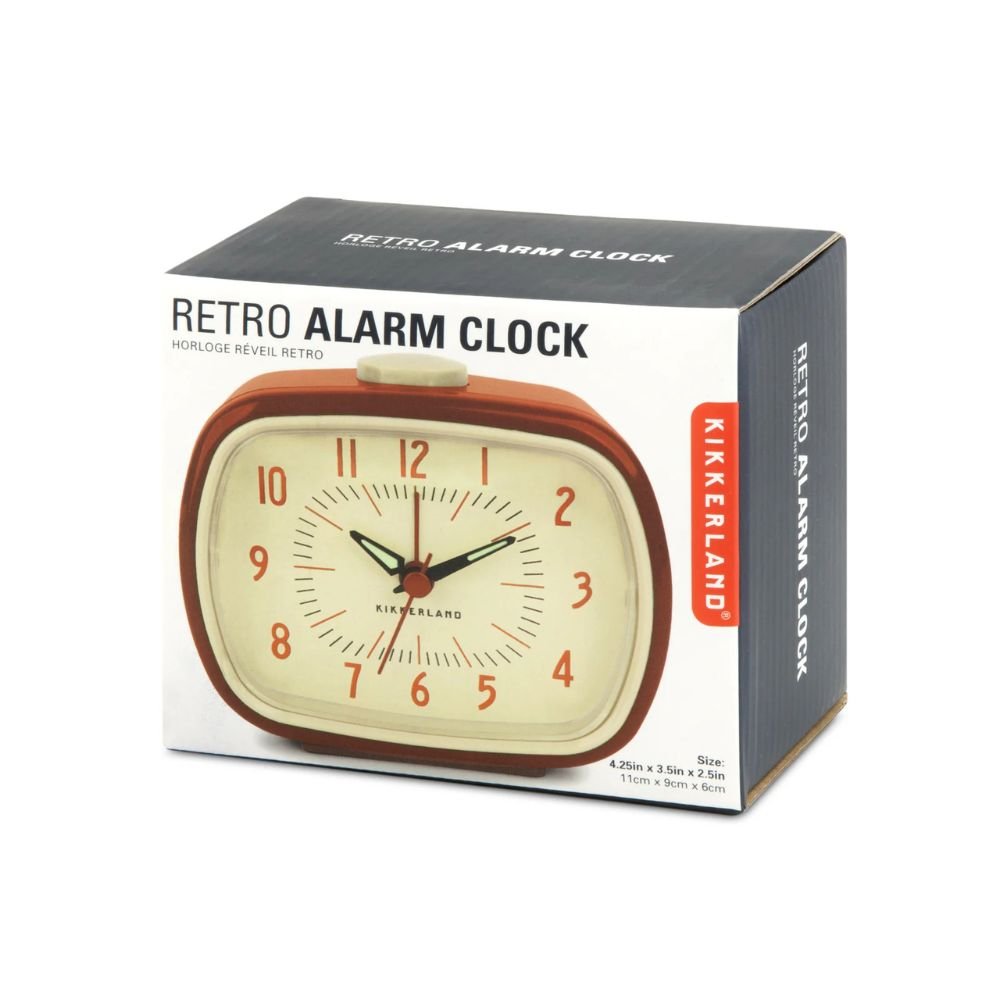 Reloj Despertador Retro Rojo