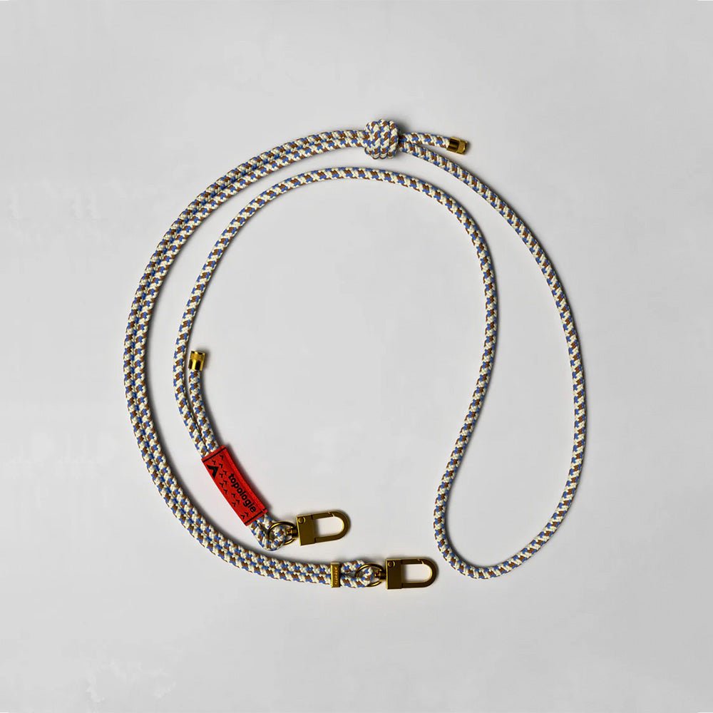 Corde beige violet de 6 mm