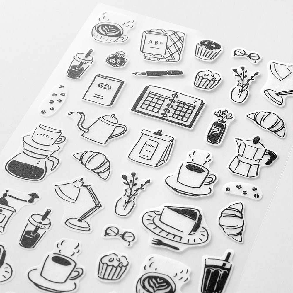 Autocollants 2641 Café monotone, deux feuilles