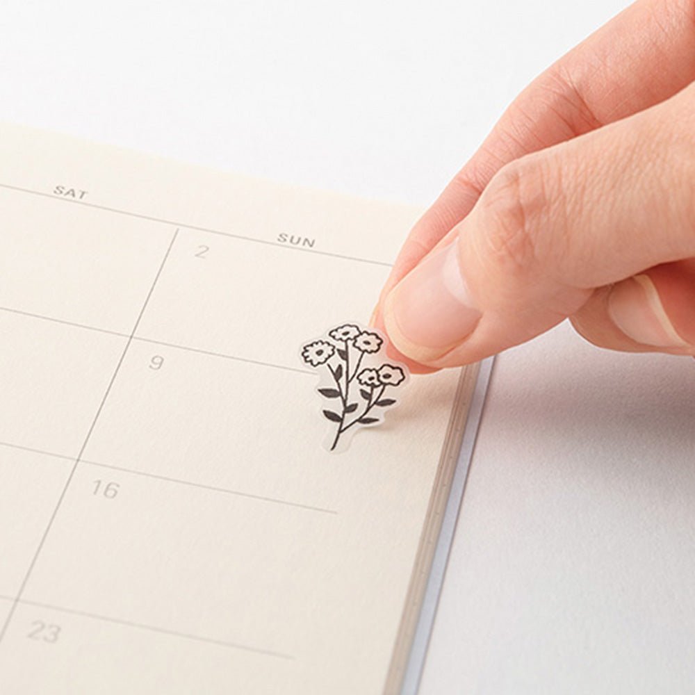 Pegatina 2642 Two Sheets Monotone Flower