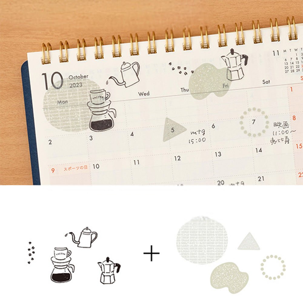 Pegatina 2642 Two Sheets Monotone Flower