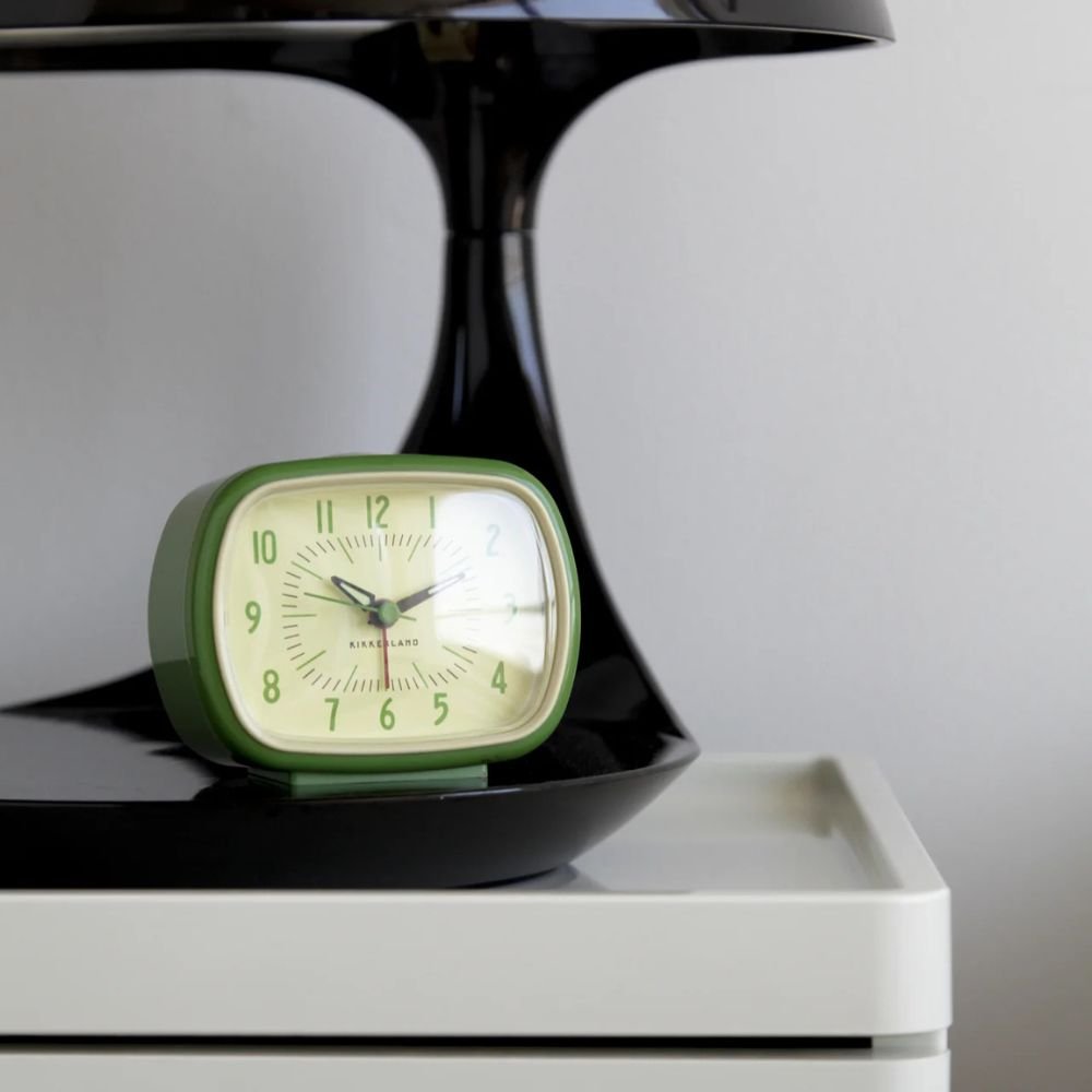 Reloj Despertador Retro Verde