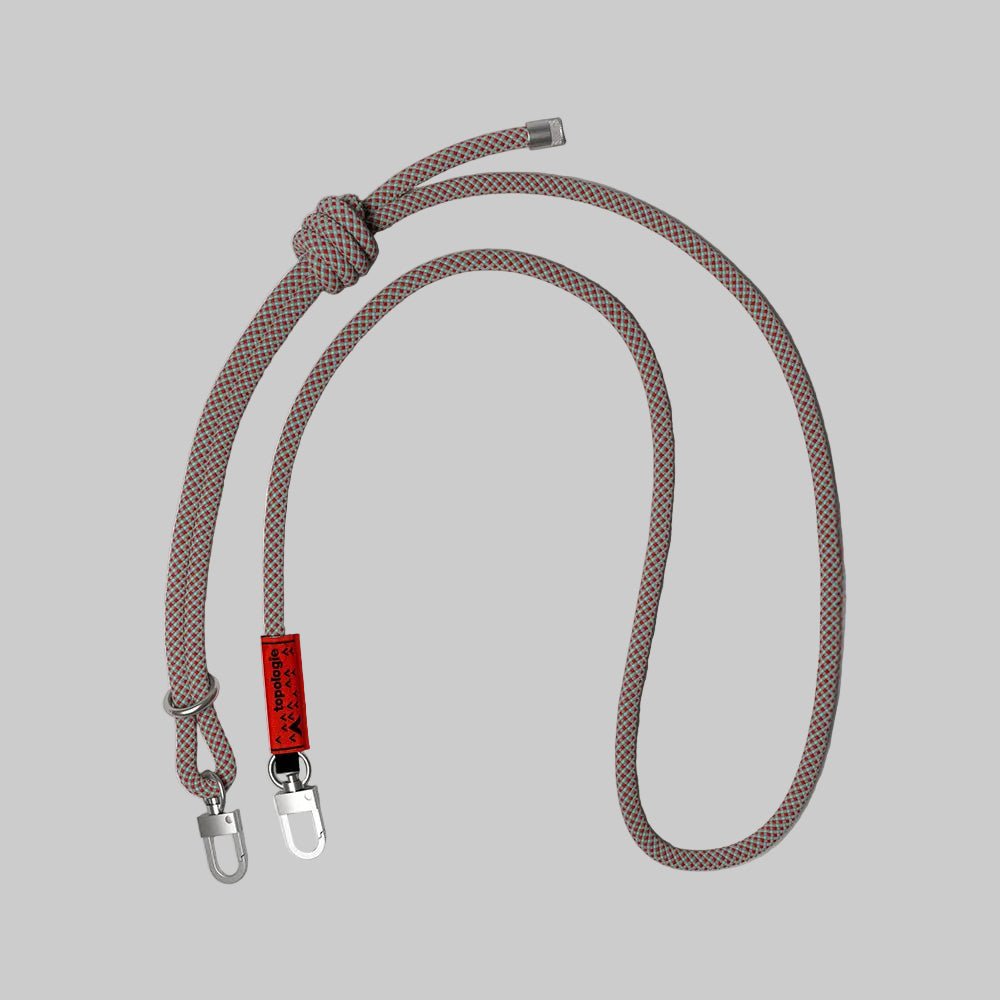 Corde de 8,0 mm Gris Rouge Bleu Treillis