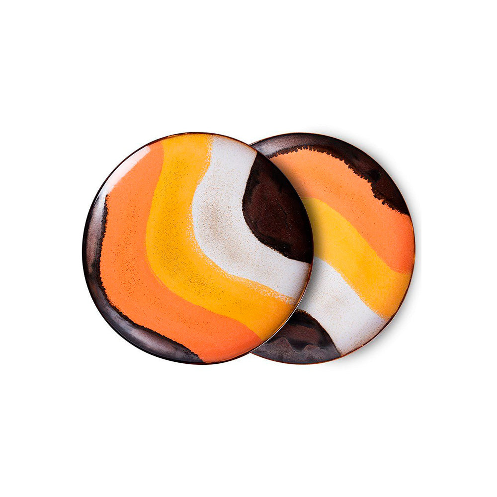 70s Ceramics: Side Plates - Retro Wave