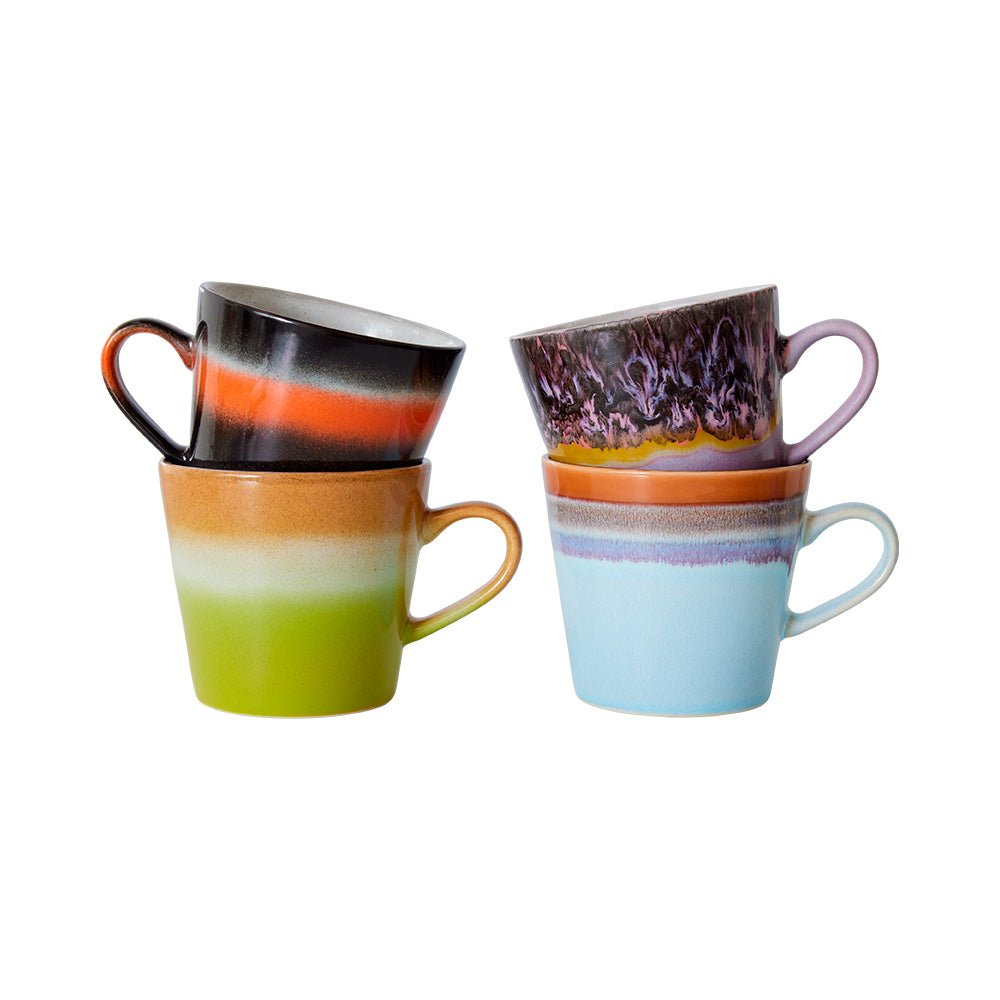 70s Ceramics Tazas Capuchino Solid (set de 4)