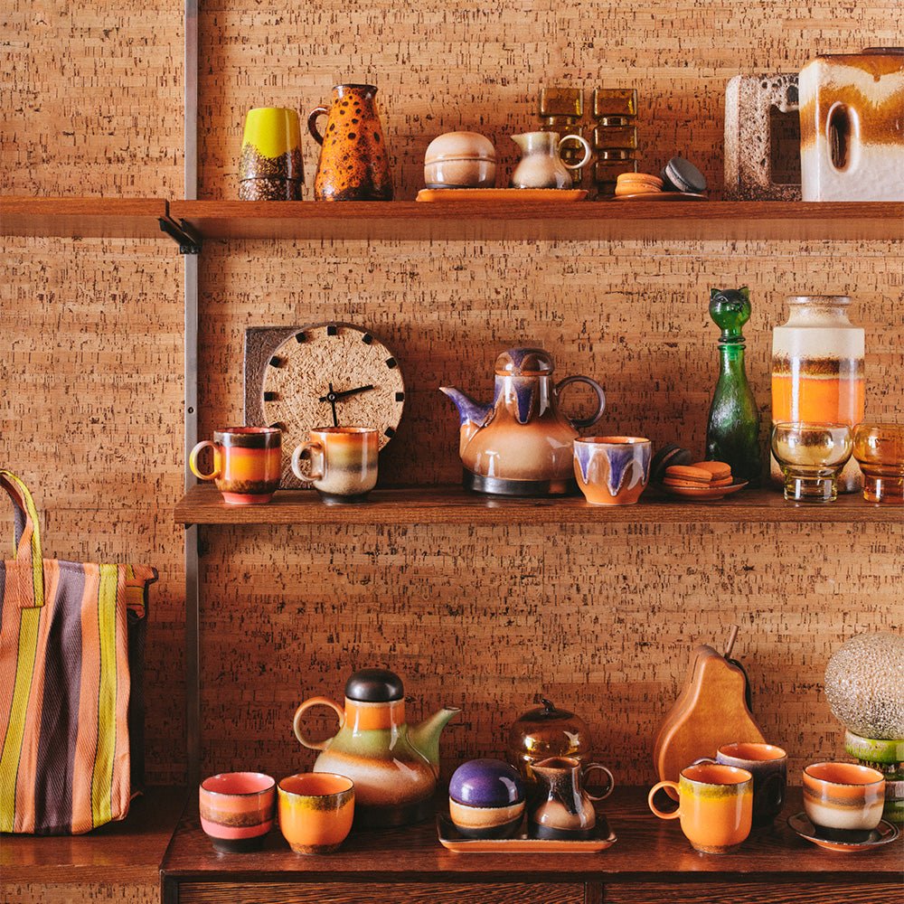 Tasses Java en céramique des années 70 (Ensemble de 4)