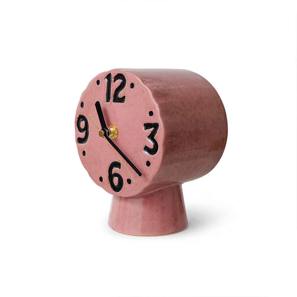 Retro Ceramic Clock Pink