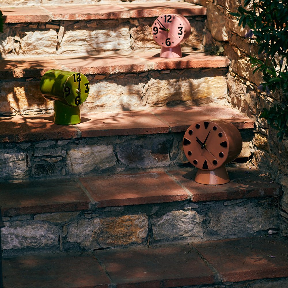Retro Ceramic Clock Peach