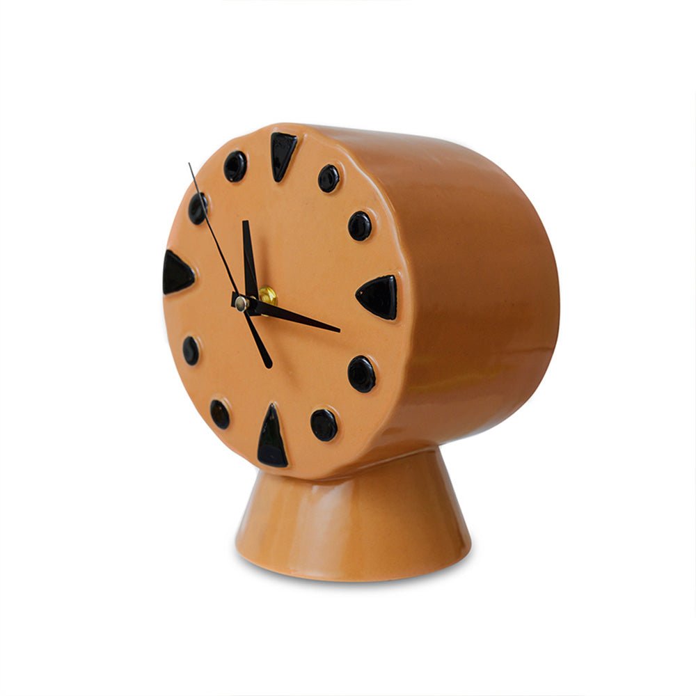 Retro Ceramic Clock Peach