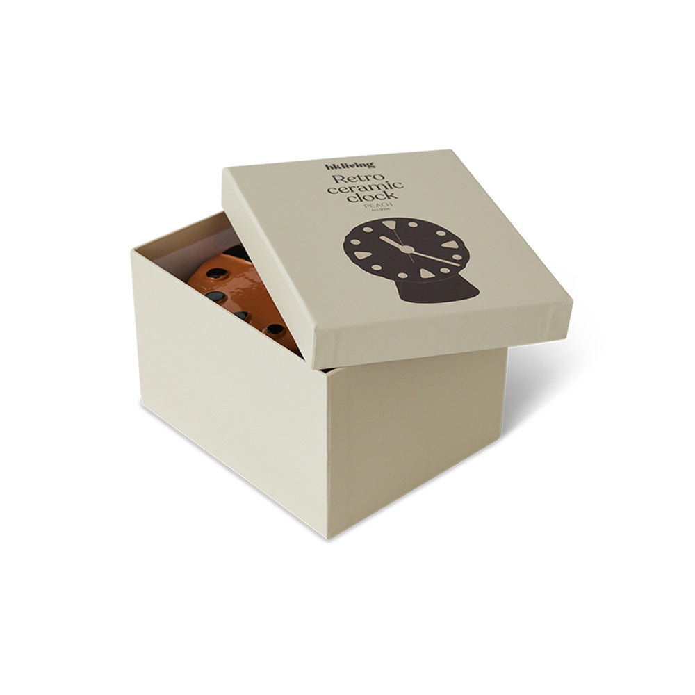 Retro Ceramic Clock Peach