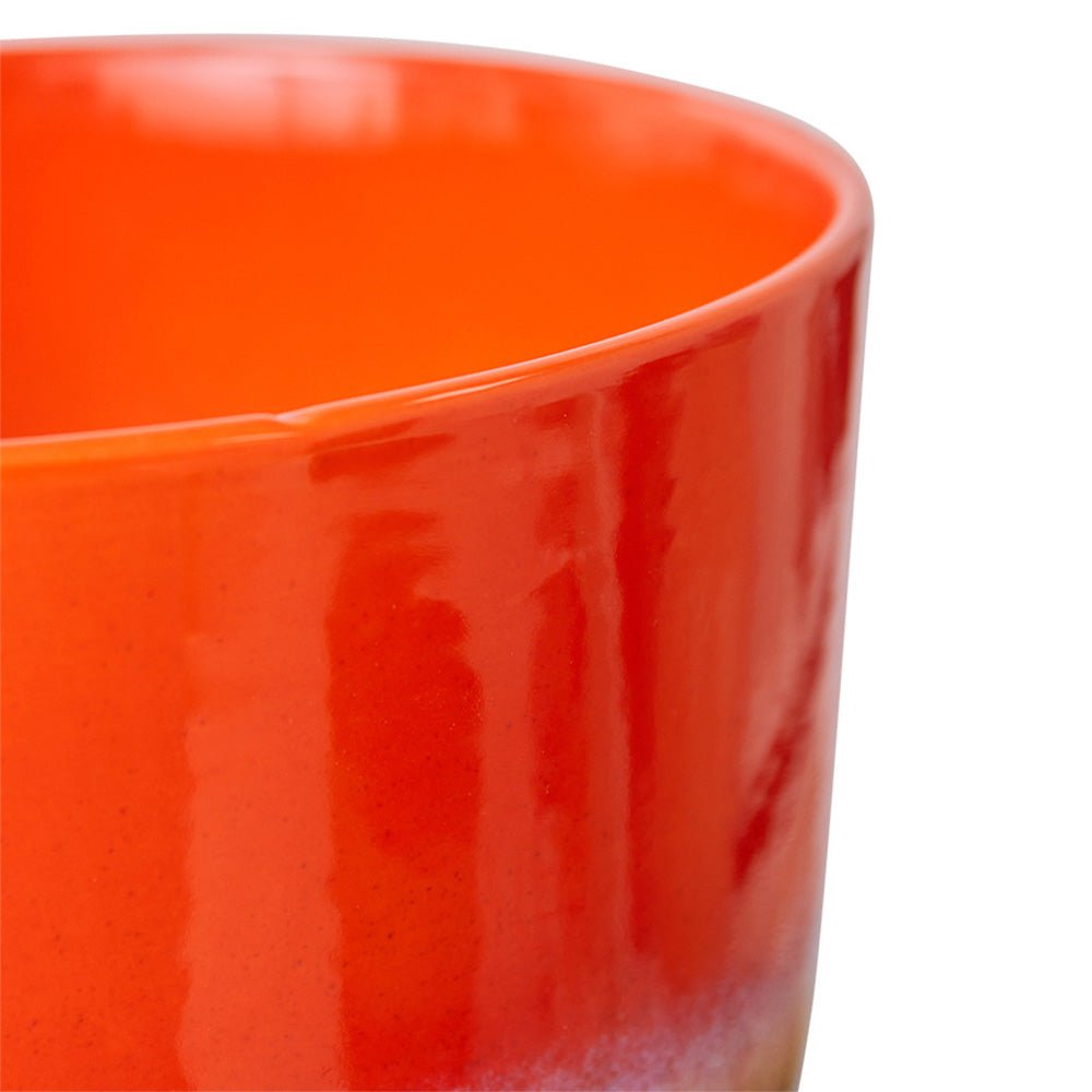 Retro Flower Pot - Cherry red