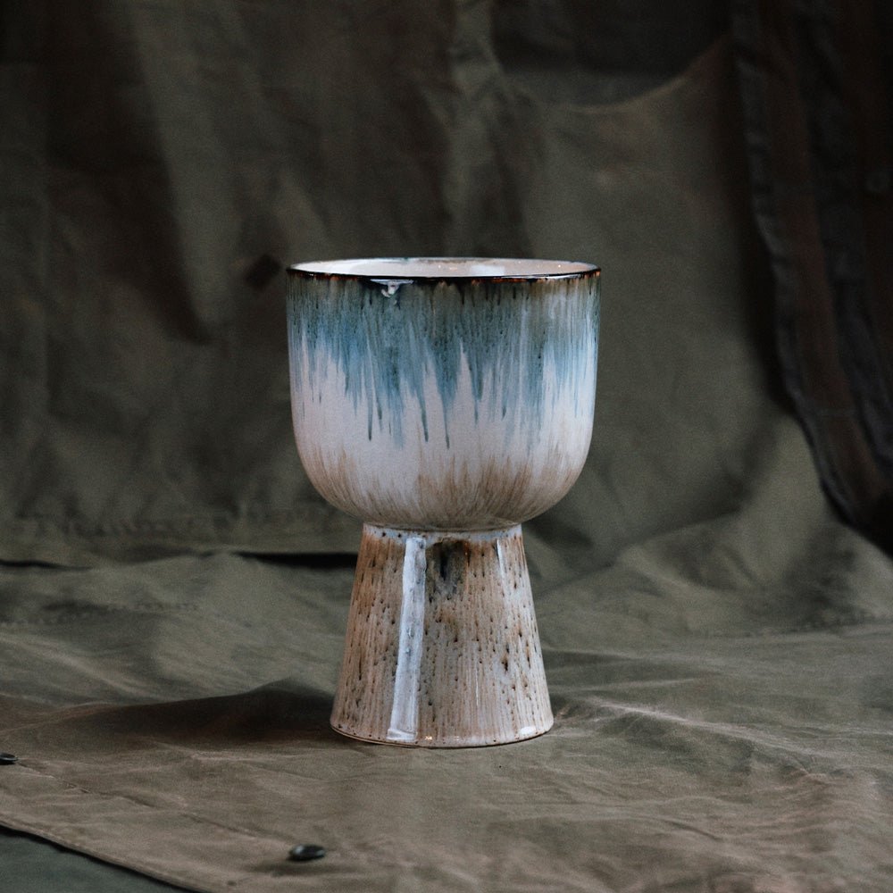 Retro Flower Pot - Glacier