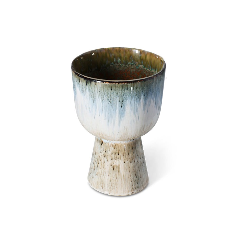 Retro Flower Pot - Glacier