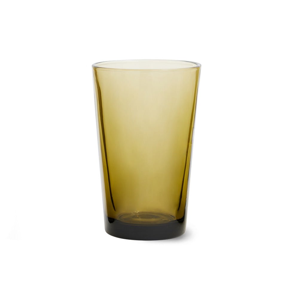70s Glassware: Tea Glasses - Mud Brown (set de 4)