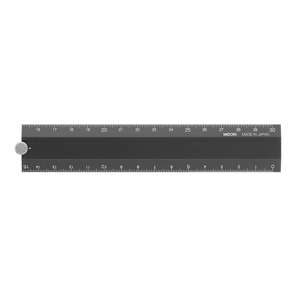 Règle multiple en aluminium 30 cm noire
