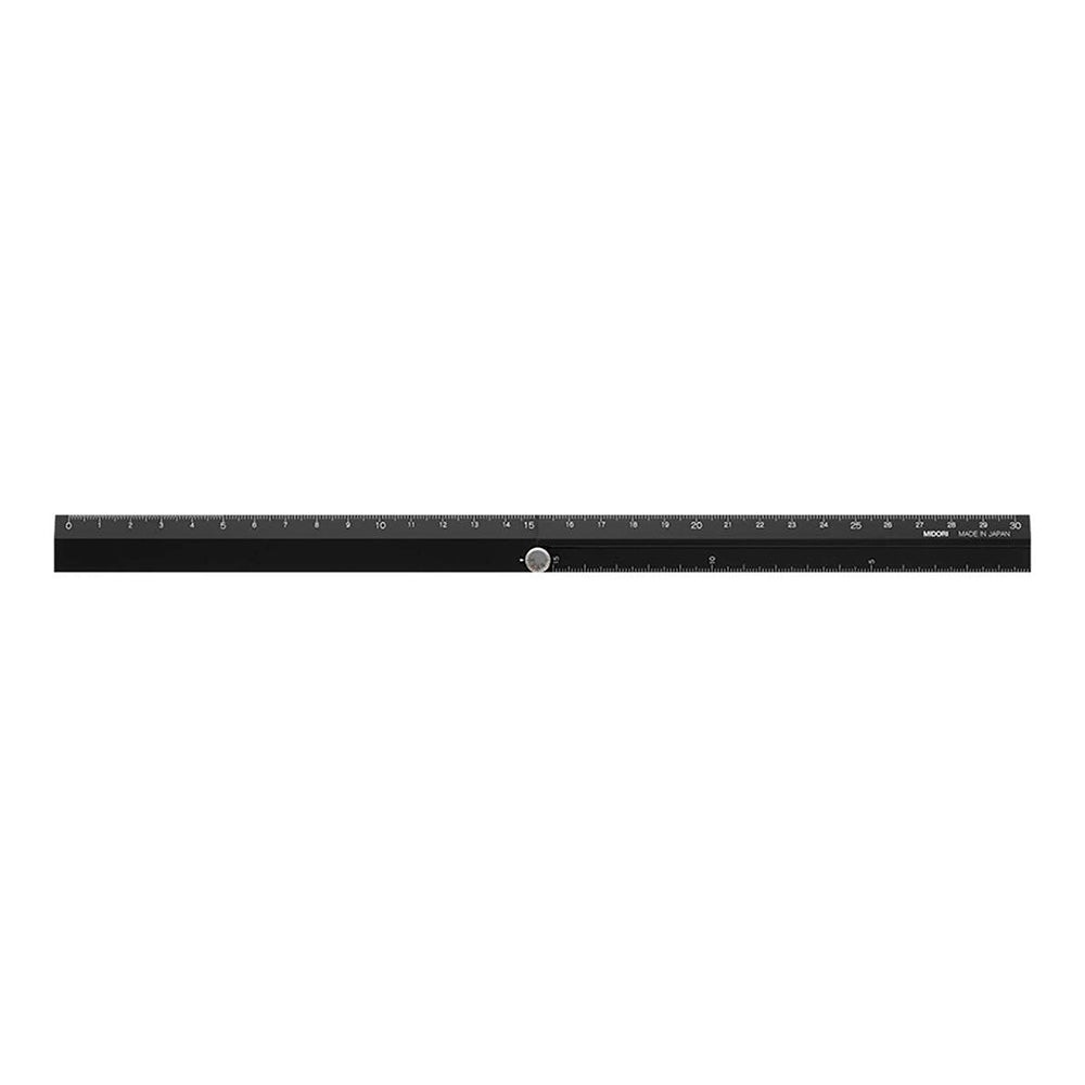 Règle multiple en aluminium 30 cm noire