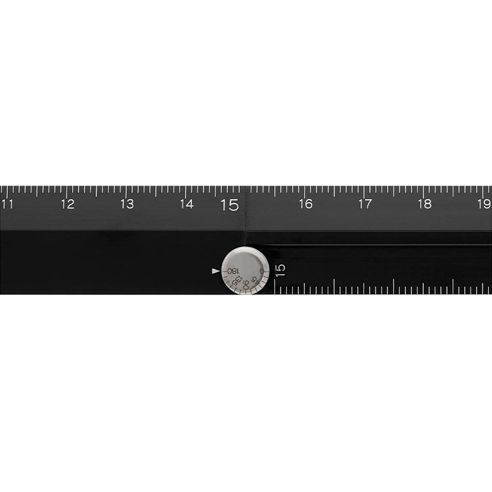 Règle multiple en aluminium 30 cm noire