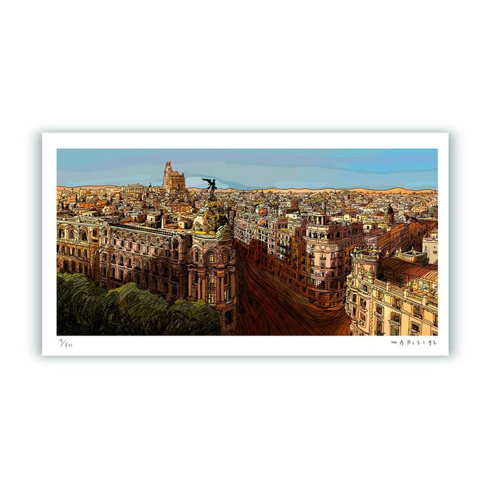 Panorámica Amanecer en Madrid Fine Art