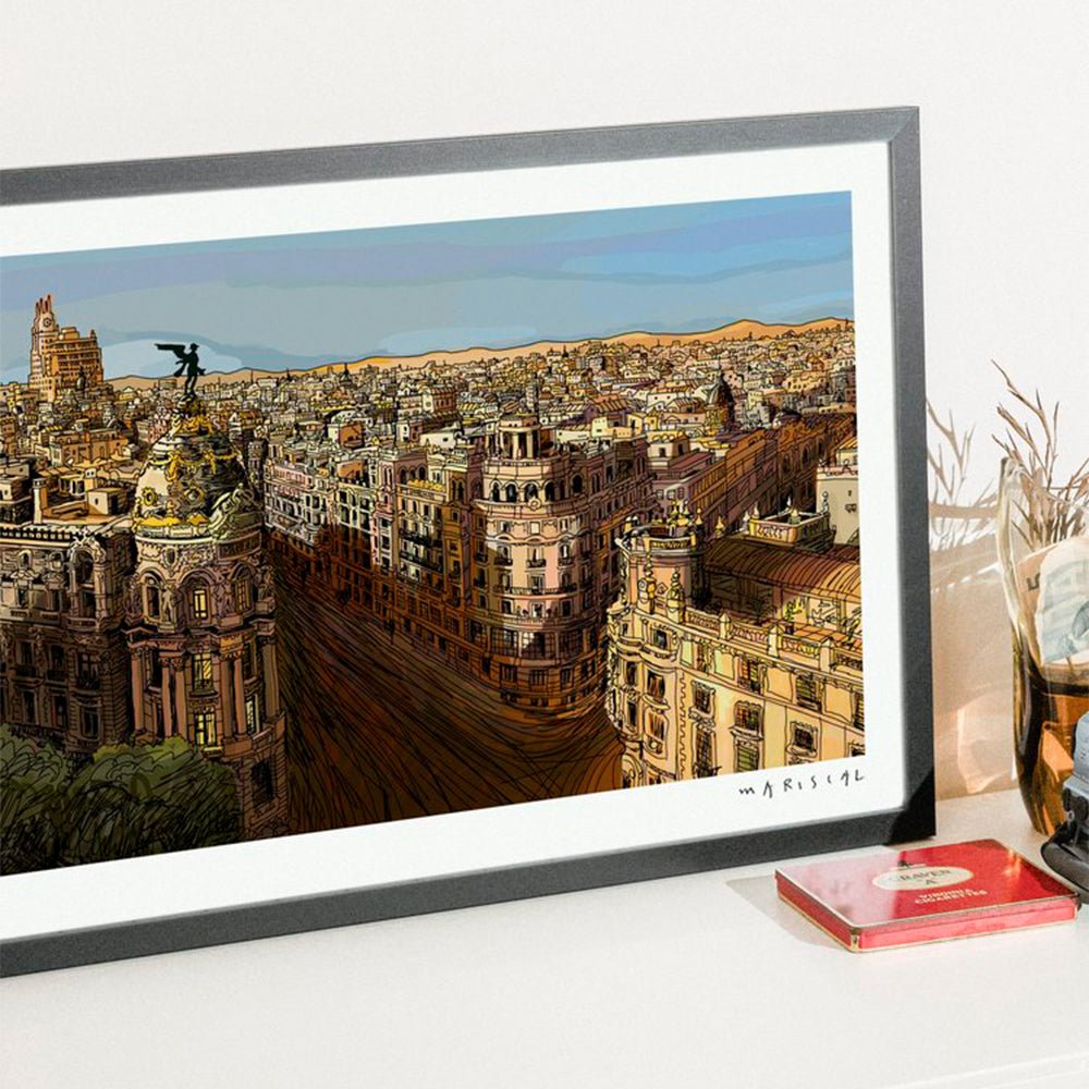 Panorámica Amanecer en Madrid Fine Art