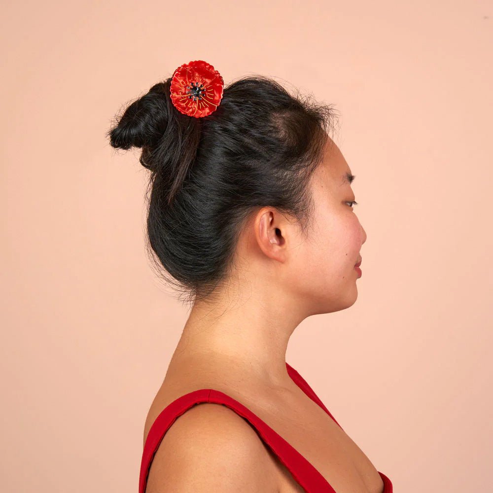 Pinza de Pelo Amapola