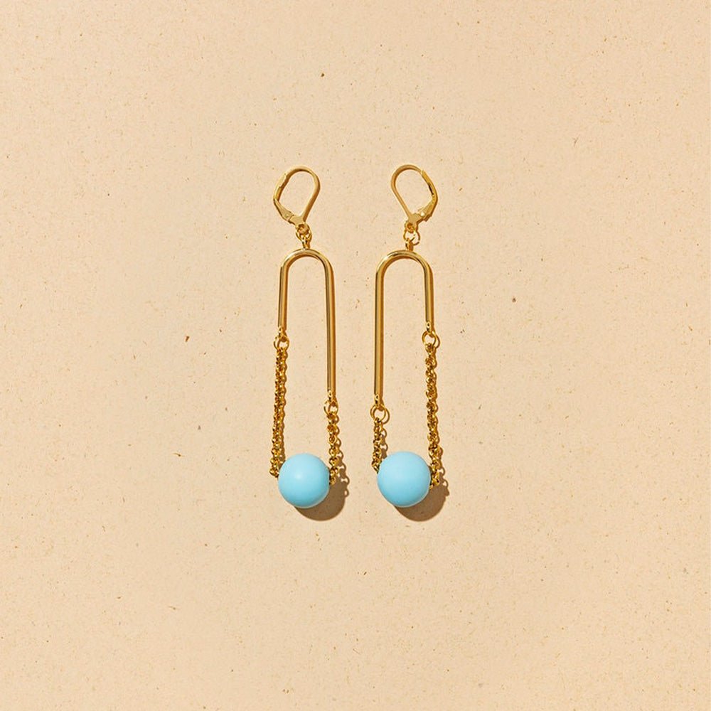 Pendientes Arc Mono Celeste