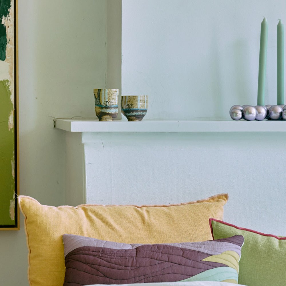 Céramiques d'artiste : Tasses à café (lot de 4)