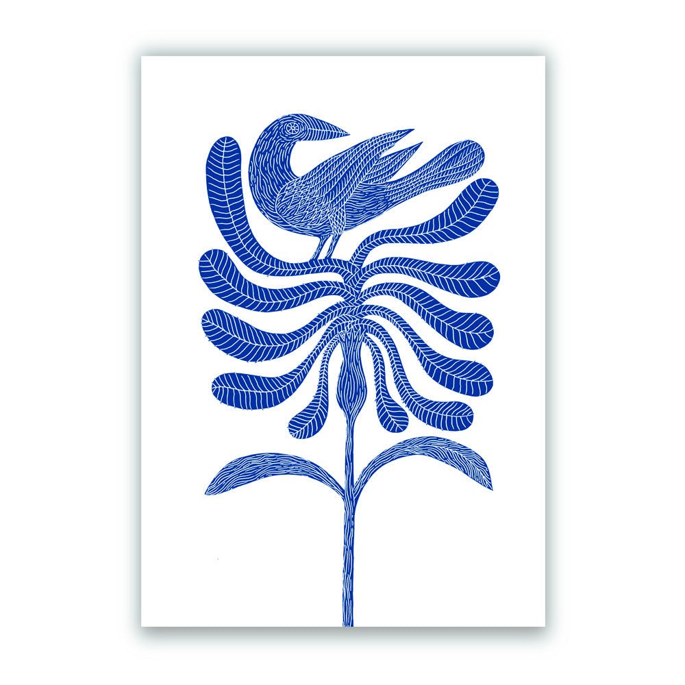 Azul es Nombre de Pájaro 01 Impresión Giclée