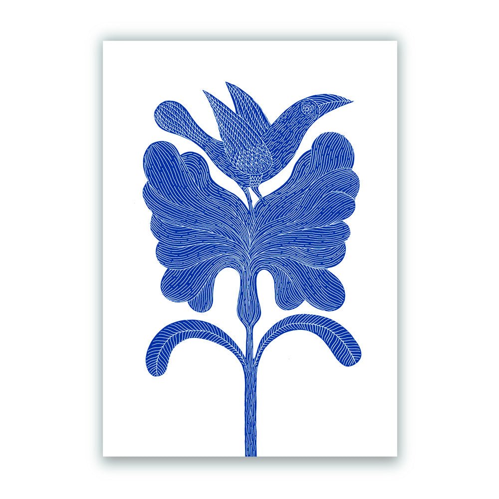 Azul es Nombre de Pájaro 02 Impresión Giclée