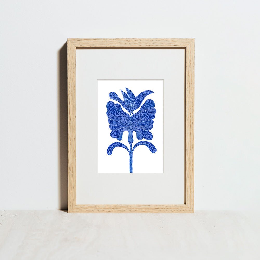 Azul es Nombre de Pájaro 02 Impresión Giclée