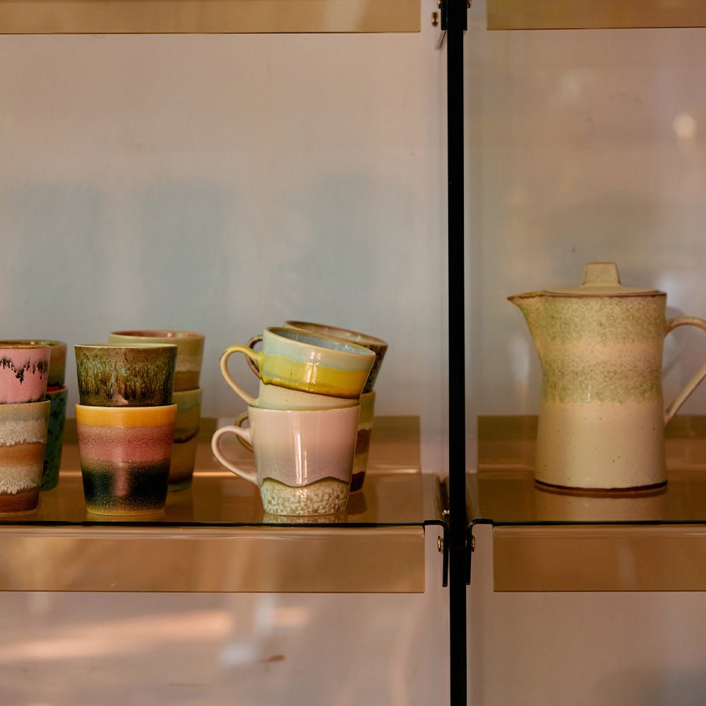 70s Ceramics: Americano Mugs - Rococo (set of 4)