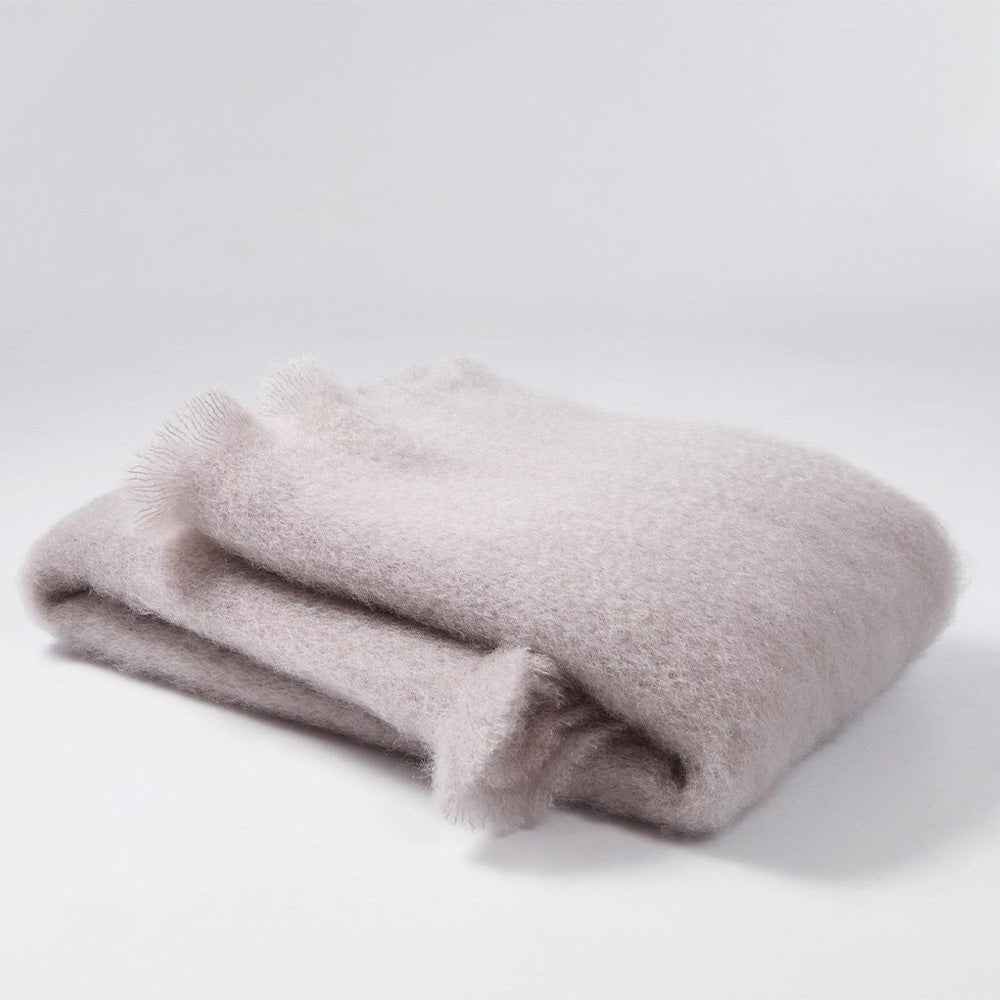 Scarf Mohair Light Grey Taupe 043 35x170