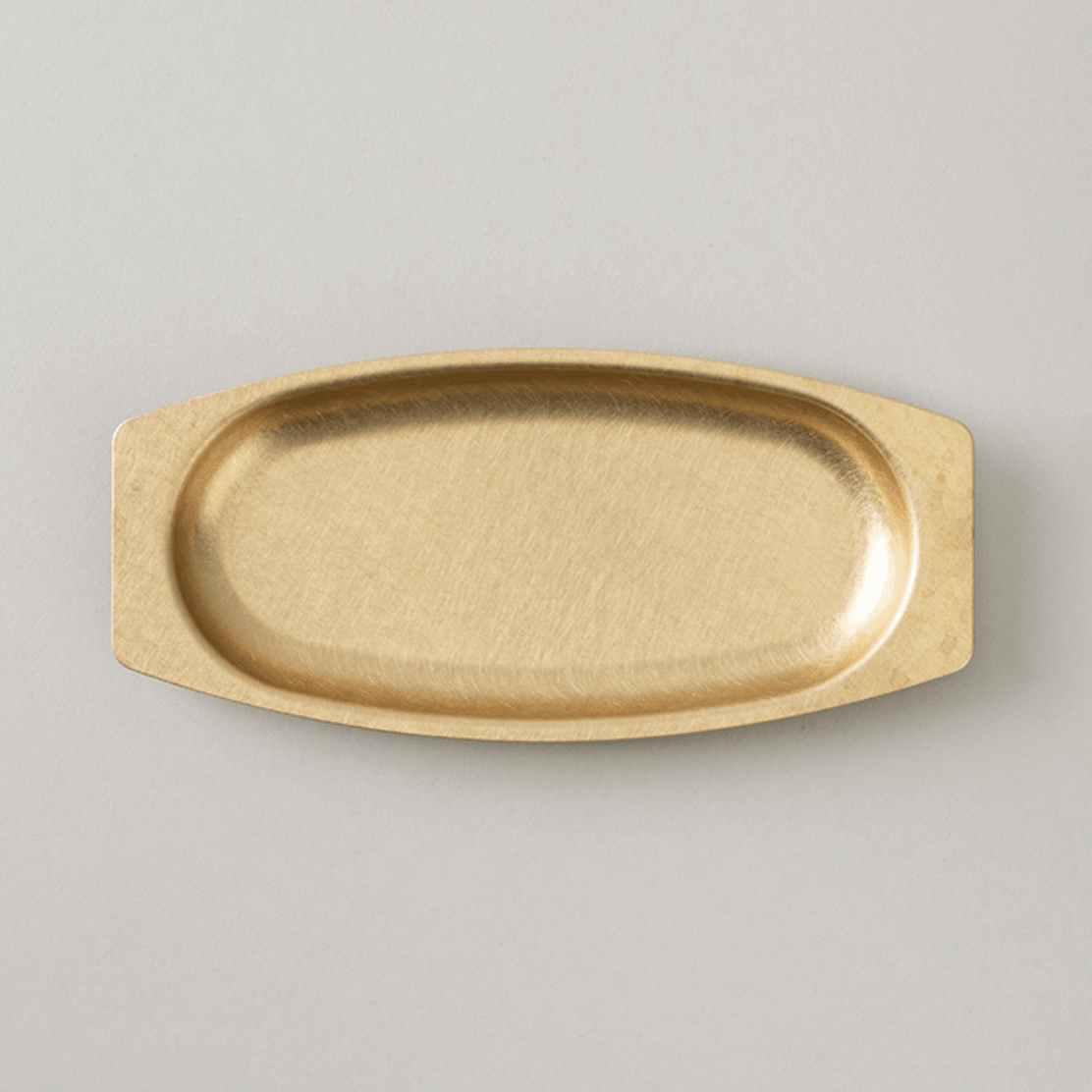 Brass Oval High Tray Solid