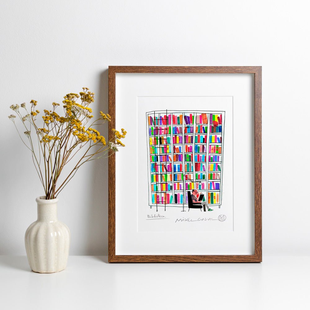 Librería 2 Impresión Giclée
